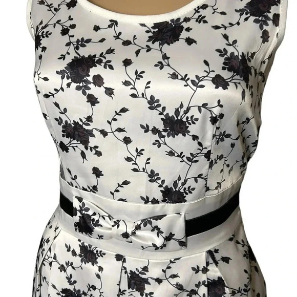 50’s,Satin look,why women kill,dress,cut out,Shiny,bow wrap,sleeveless,retro - Picture 15 of 16